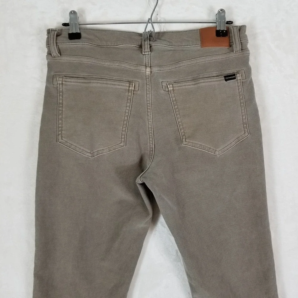 7 Diamonds Generation 5-Pocket Pants Mens 30x32 Olive Khaki Slim Stretch